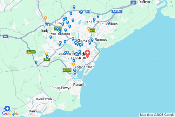 Map of Cardiff Foodbank